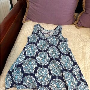 Lilly Pulitzer Blue and White Patterned Top